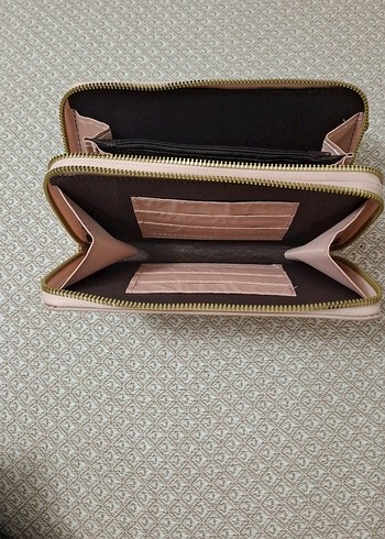 Bej Nakışlı Deri Kadın Çapraz Çanta - Görsel 3