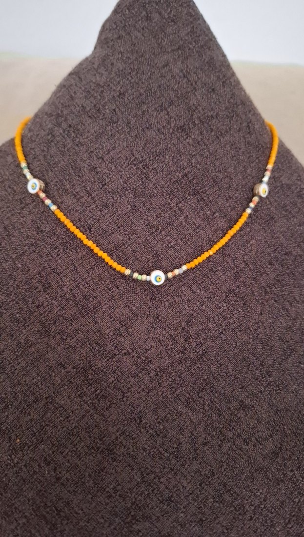 Renkli Boncuklu Mini Bohem Kadın Kolye - Görsel 2