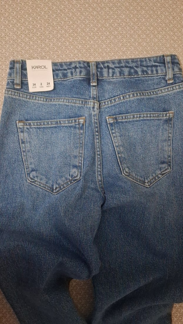 Kadın Mavi Jean - Görsel 4