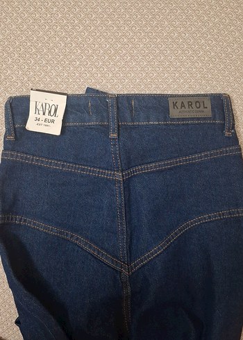 Kadın Mavi  Denim Jean Pantolon - Görsel 4