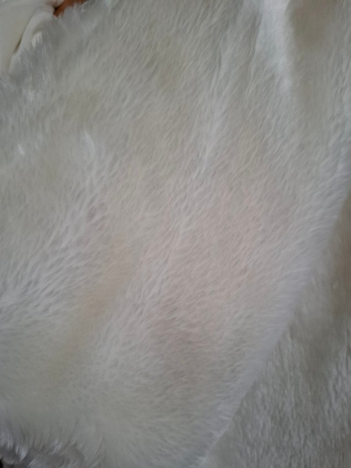 Beyaz Kürk Detaylı Peluş Kapüşonlu Kadın Yelek - Görsel 3