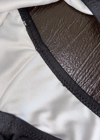 36 Beden siyah Renk Zebra Desenli Bikini Takımı