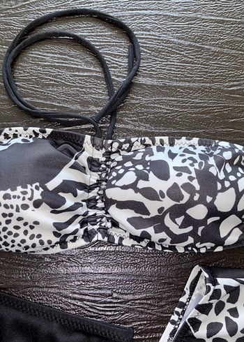 36 Beden Zebra Desenli Bikini Takımı