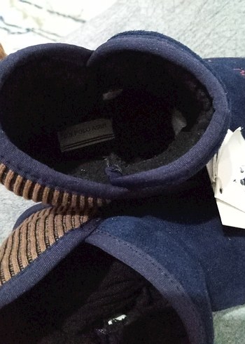 Erkek Mavi Street Wear Ev Botu Velcro - Görsel 4