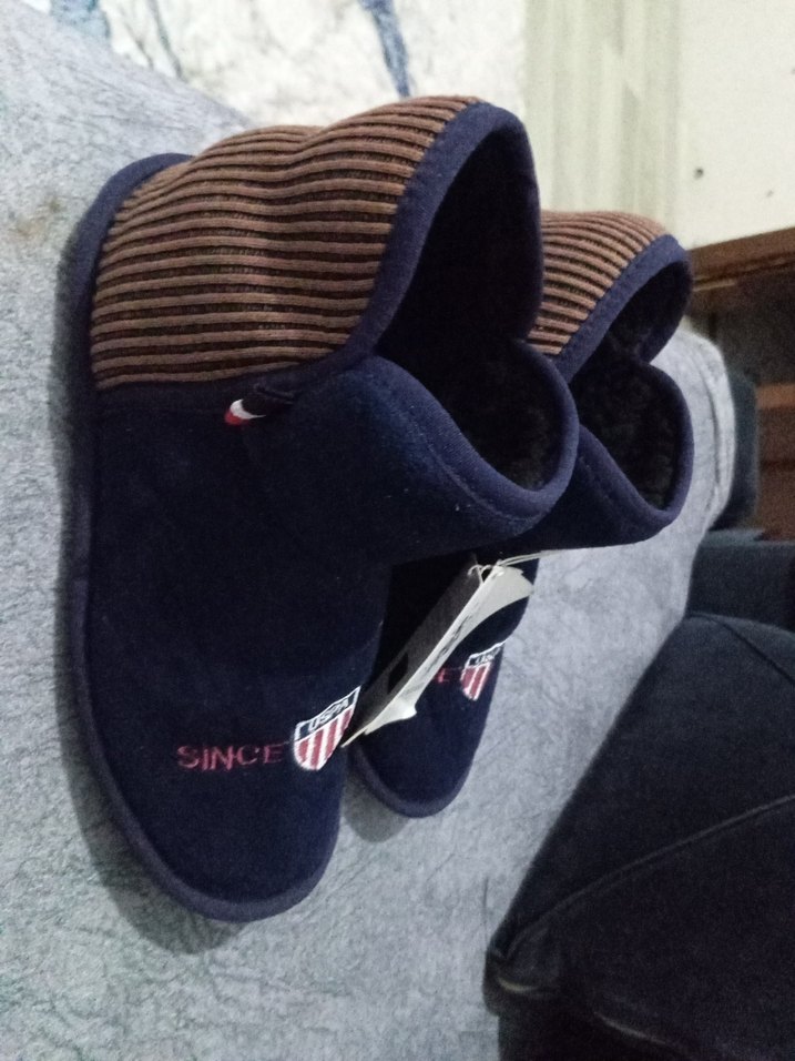 Erkek Mavi Street Wear Ev Botu Velcro - Görsel 5