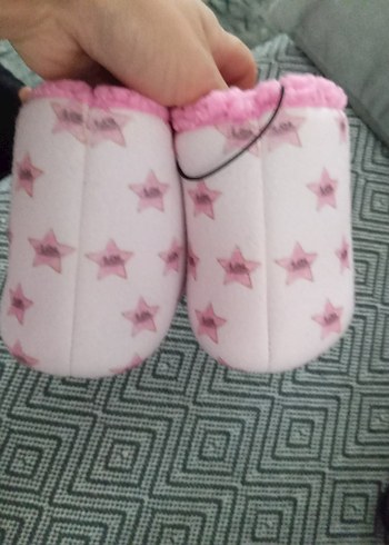 Renkli Baskılı Kız Çocuk Ev Terliği - Görsel 2