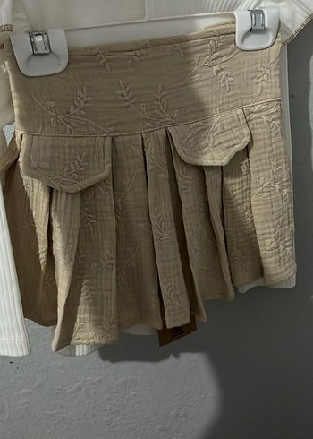 Bej Nakışlı Kız Elbisesi - Görsel 3