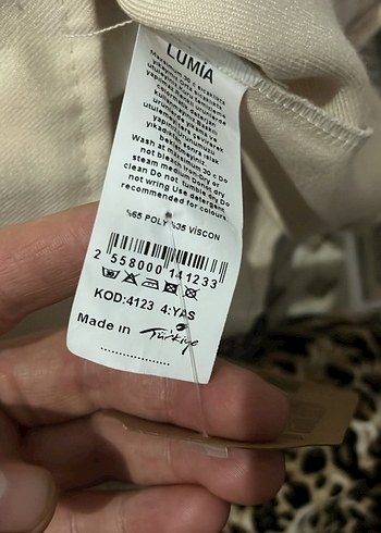 Bej Nakışlı Kız Elbisesi - Görsel 5