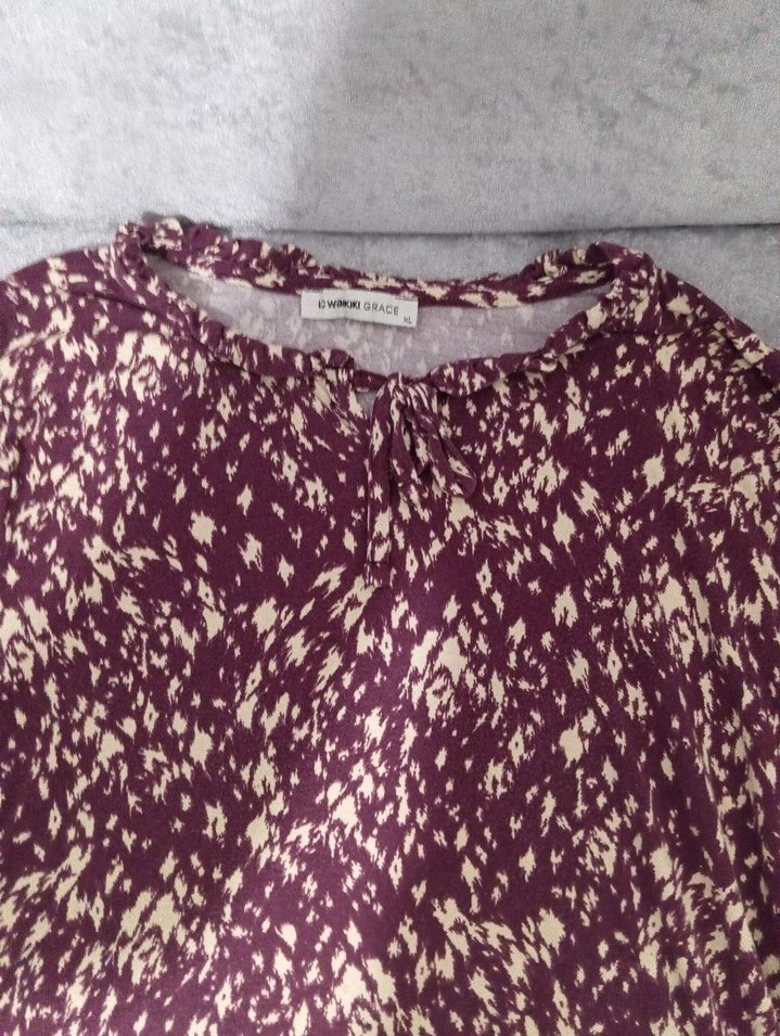 Uzun Kollu Bohem Desenli Hamile Bluzu - Görsel 2