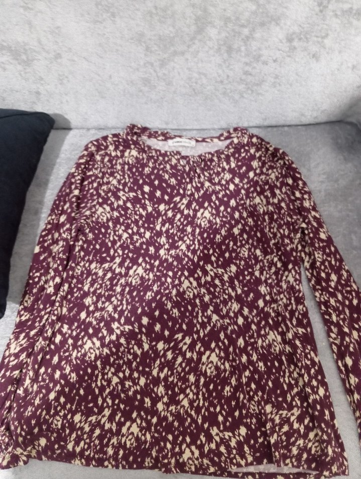 Uzun Kollu Bohem Desenli Hamile Bluzu - Görsel 3