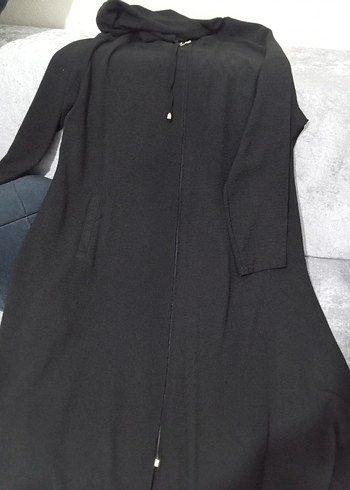 Düğmeli Siyah Uzun Hamile Ceketi - Görsel 4