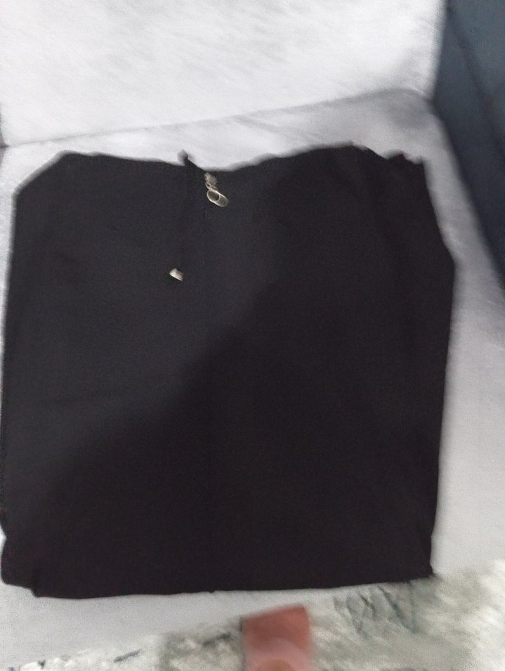 Düğmeli Siyah Uzun Hamile Ceketi - Görsel 3