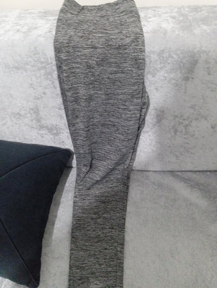 Gri Spor Kadın Tayt - Görsel 3