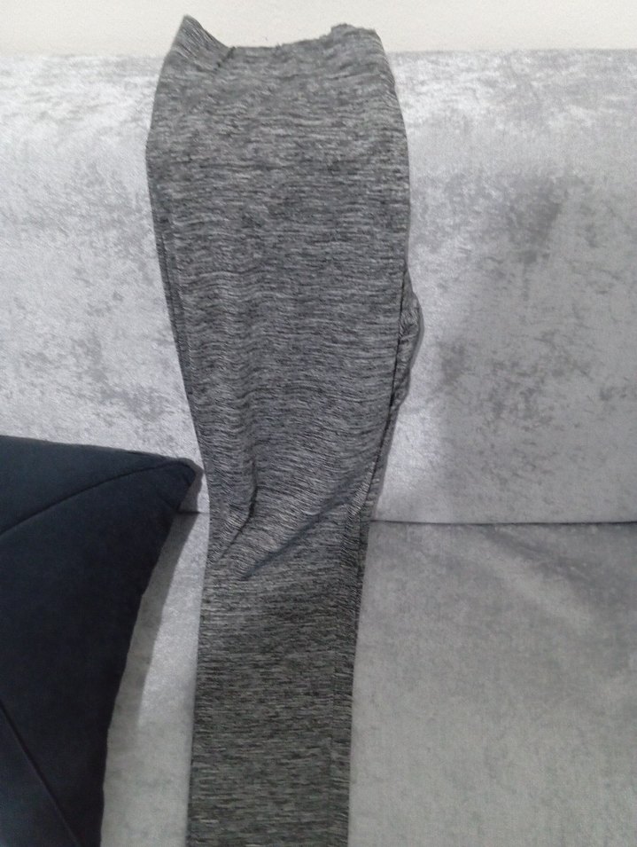 Gri Spor Kadın Tayt - Görsel 4