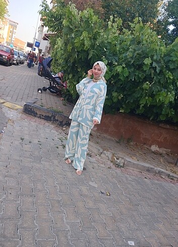 xl Beden turkuaz Renk Kimono takımı