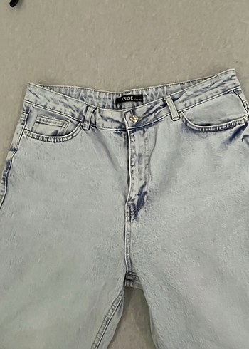 Gri Batik Desenli Salaş Kadın Jean