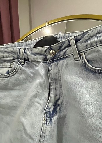LC Waikiki Gri Batik Desenli Salaş Kadın Jean