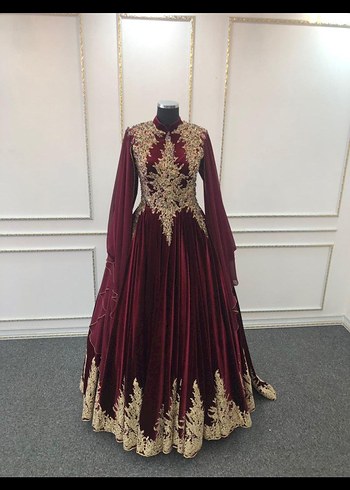 Abiye Kınalık elbise, Kaftan, bindallı