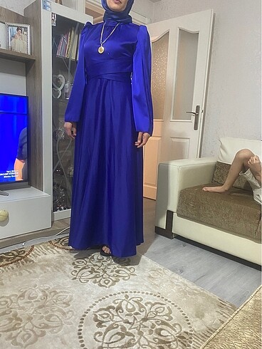 Diğer Lacivert tesettür abiye
