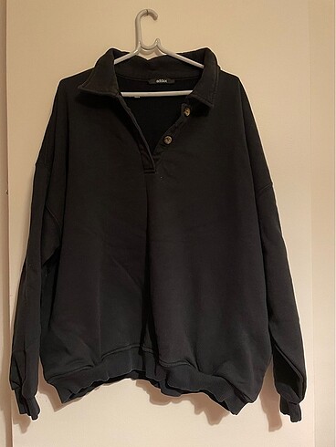 Addax Düğmeli Oversize Sweat