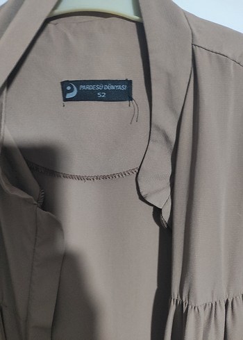 Bej Uzun Dökümlü ferace - Görsel 7