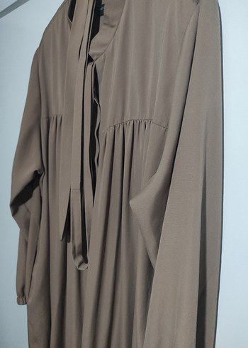 Bej Uzun Dökümlü ferace - Görsel 4