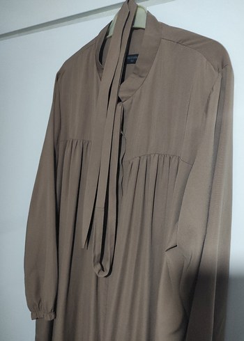 Bej Uzun Dökümlü ferace - Görsel 6