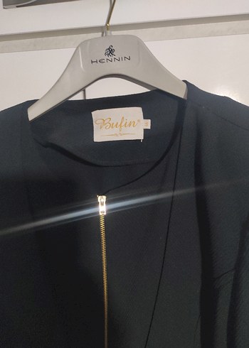 Siyah Uzun Kadın Kaban - Gotik Stil - Görsel 4