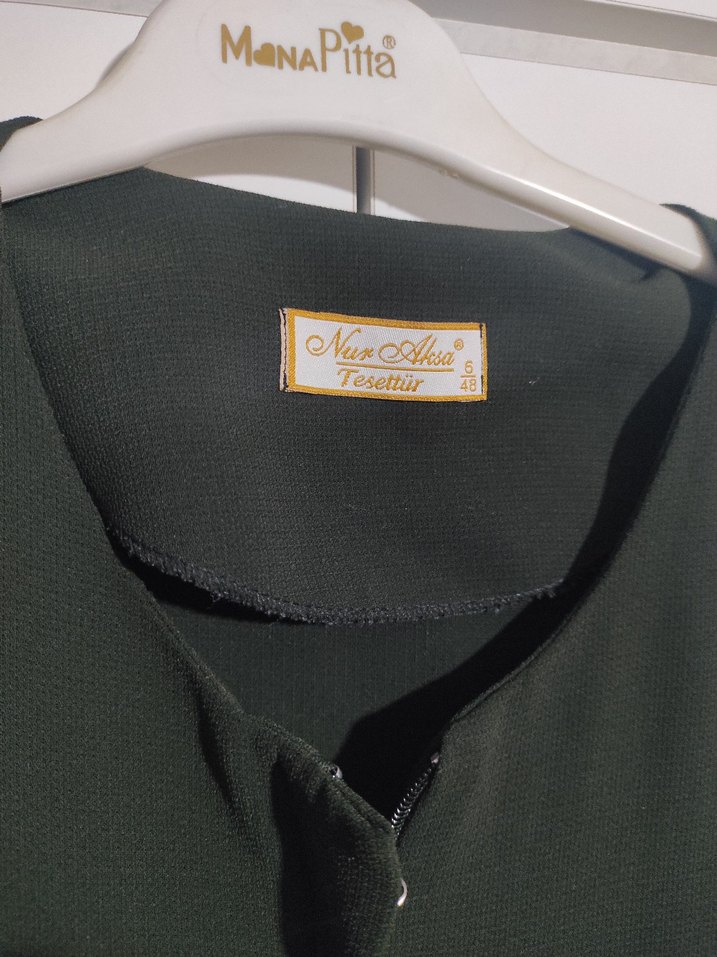 Kadın Haki Uzun ferace - Görsel 3