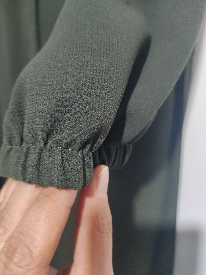 Kadın Haki Uzun ferace - Görsel 4