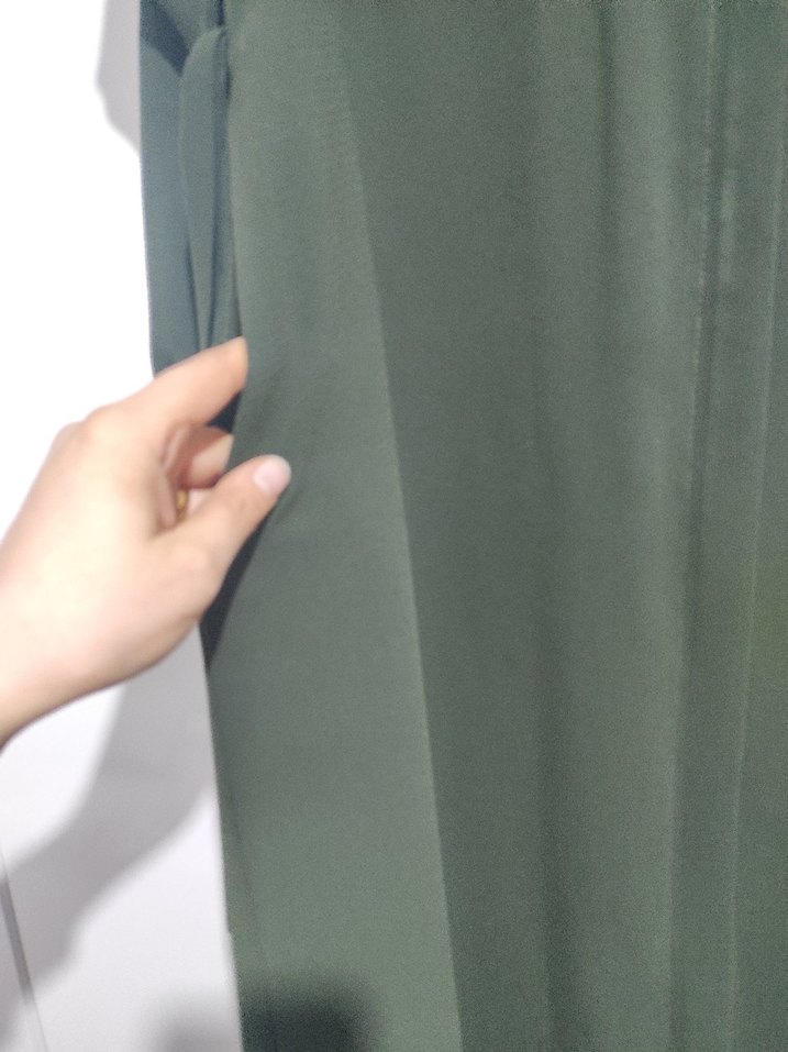 Kadın Haki Uzun ferace - Görsel 2