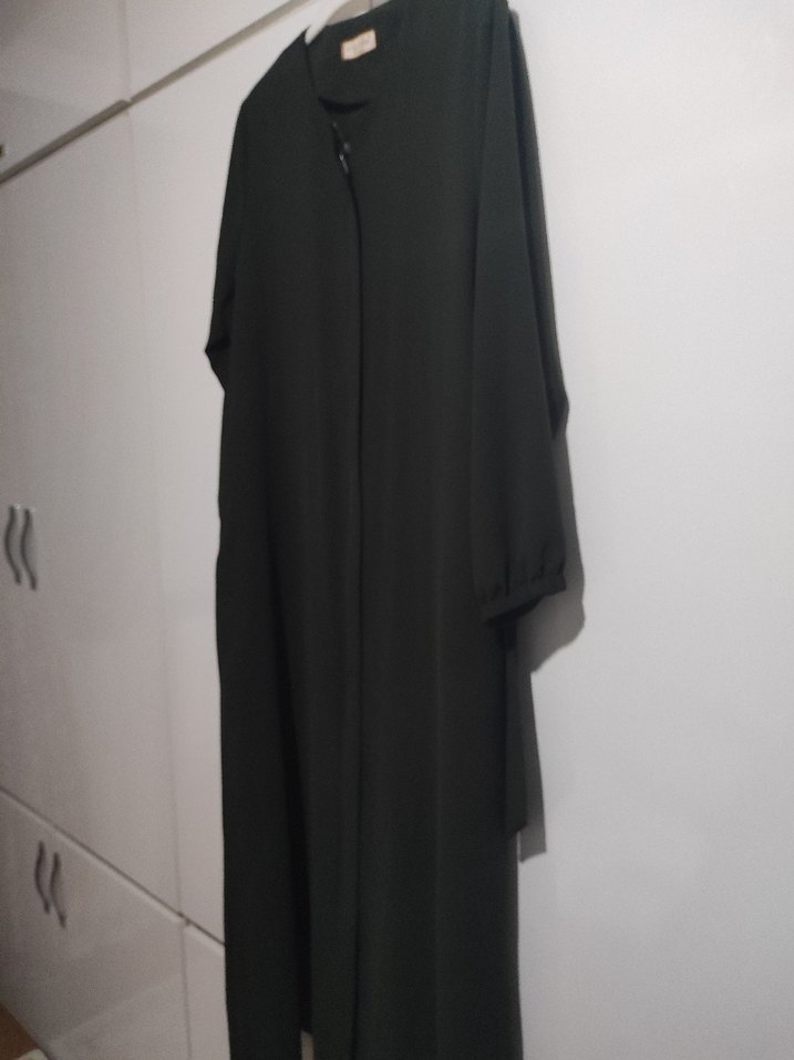 Kadın Haki Uzun ferace - Görsel 5