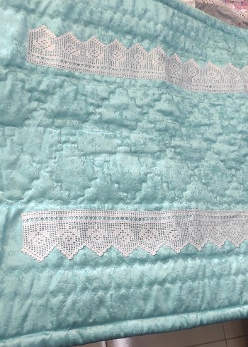 dantelli Turkuaz seccade - Görsel 3