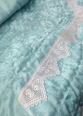 dantelli Turkuaz seccade - Görsel 5