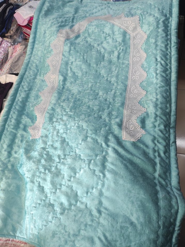 dantelli Turkuaz seccade - Görsel 2