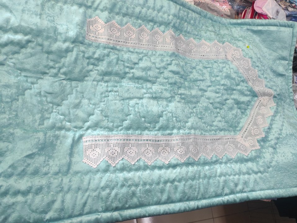 dantelli Turkuaz seccade - Görsel 3