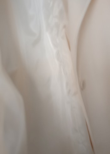 Beyaz Kadın Uzun Klasik Kesim Kaban - Görsel 3