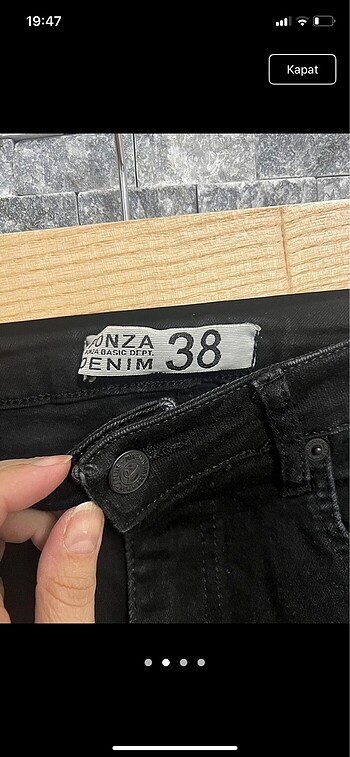 Denim&Co Siyah kot