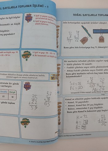 Dört Dörtlük 2. Sınıf Matematik Problemleri - Görsel 7