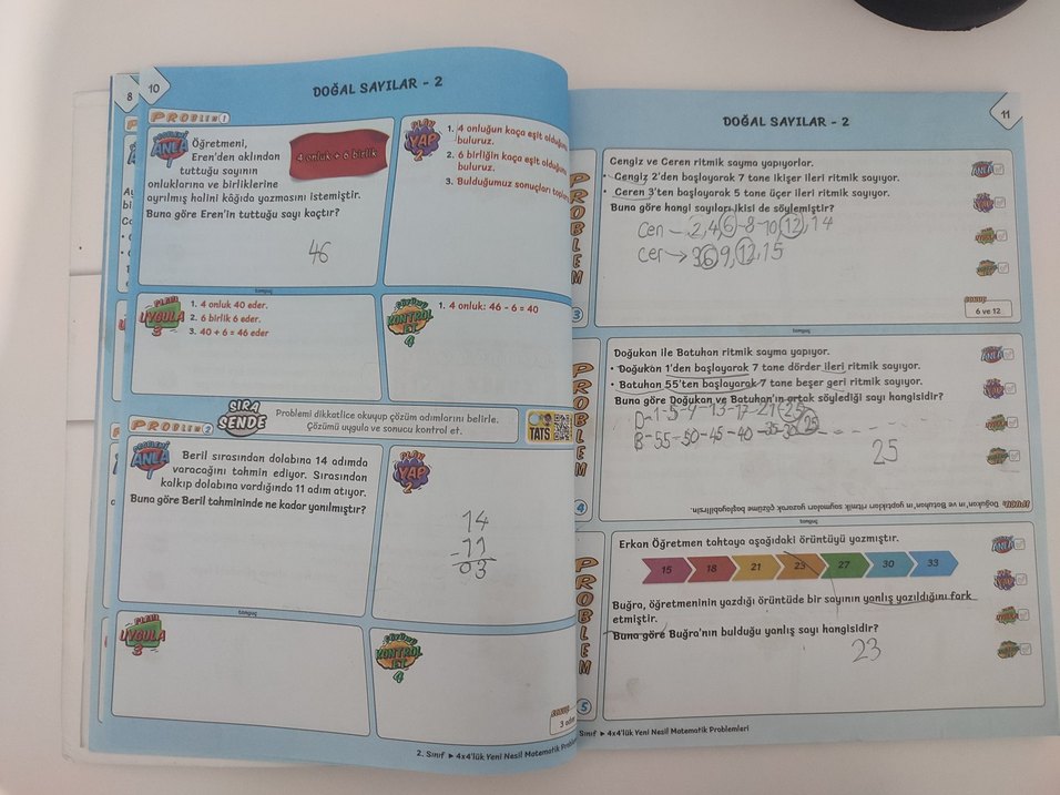 Dört Dörtlük 2. Sınıf Matematik Problemleri - Görsel 5