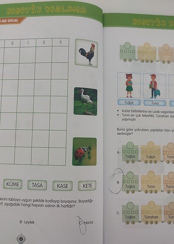 2. Sınıf Robotik Kodlama Dikkat Geliştirme Kitabı - Görsel 5