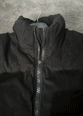 Siyah Fermuarlı Kadın Midi Ceket - Görsel 5