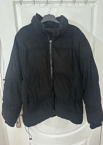 Siyah Fermuarlı Kadın Midi Ceket - Görsel 2