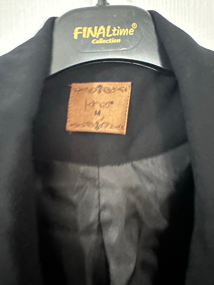 Siyah Düğmeli Kadın Midi Blazer - Görsel 2