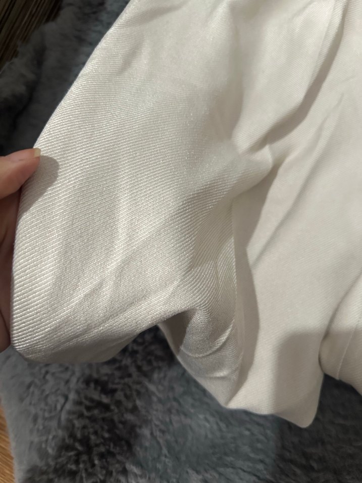 Bej Kemerli Bol Kesim Keten Kadın Pantolon - Görsel 5