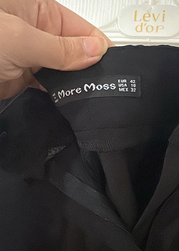 Kadın Siyah Kemerli Midi Kumaş Pantolon - Görsel 3