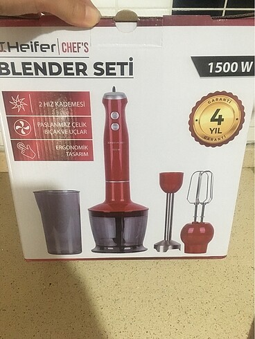 Mango Blender seti heifer marka kırmızı çok iyi marka ve inanın memnun