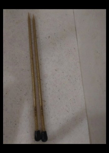 Parlak Bej örgü şişi 8 numara - Görsel 2