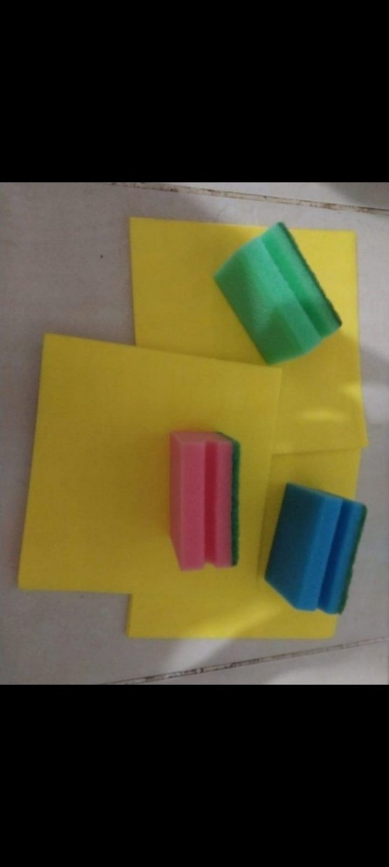 sari bez 3 lü set 3lü bulasik sungeri sifir urun - Görsel 2