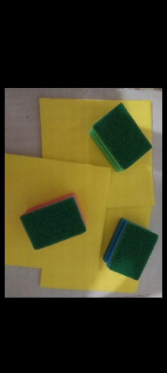 sari bez 3 lü set 3lü bulasik sungeri sifir urun - Görsel 4